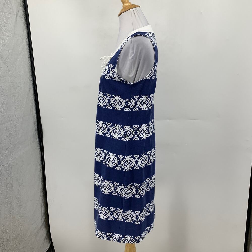 Tommy Bahama Dress Womens XS Extra Small Blue White Sleeveless Lace Up Nautical - Picture 4 of 12